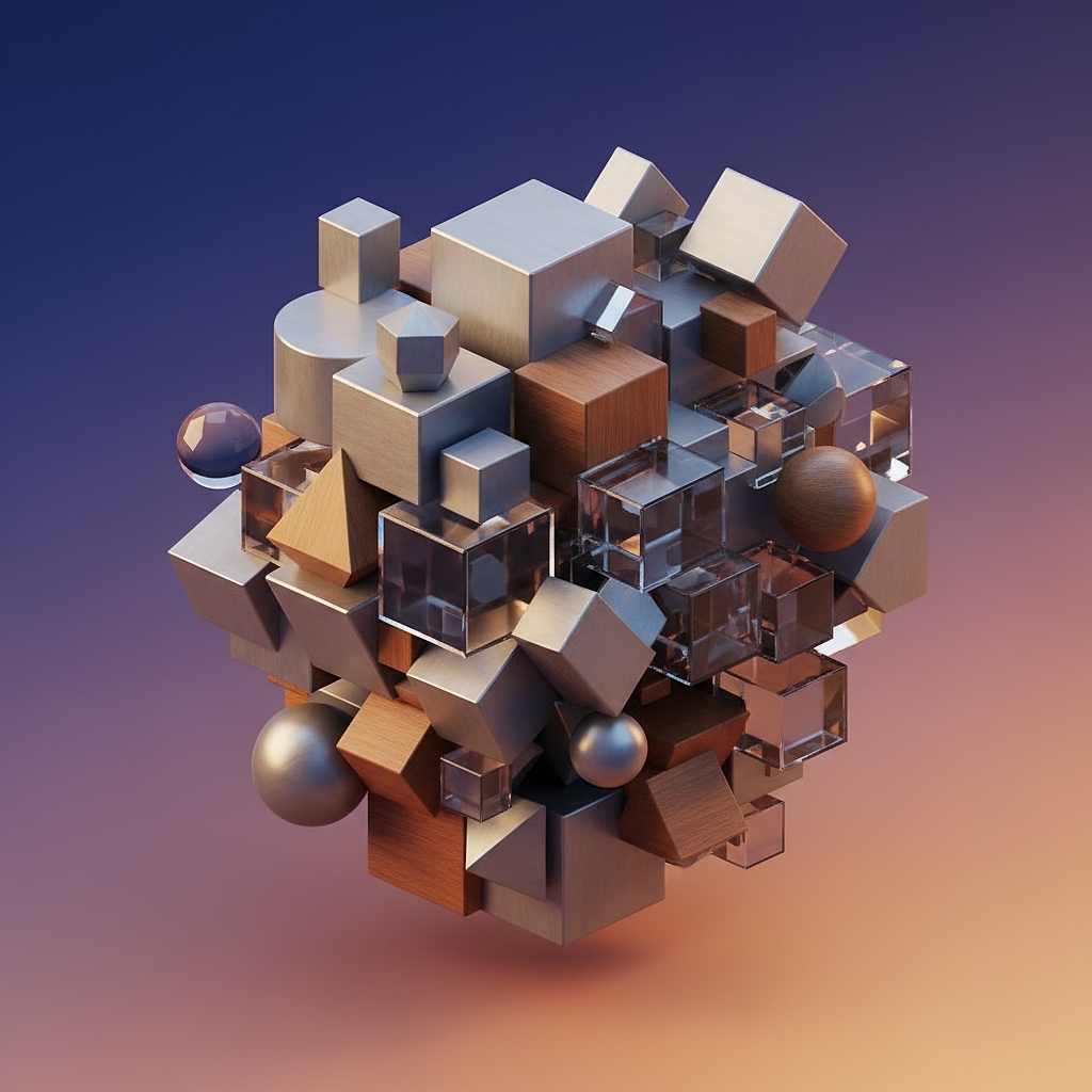 Abstract decorative shapes